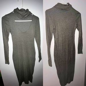 Turtle Neck Dress Long Fit … Can Fit Size S/M &Large Great Amount Of Stretch !!